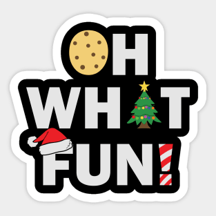 Oh What Fun Christmas Gift Sticker